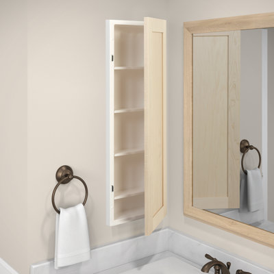 Alcott Hill® Eben Recessed Bathroom Cabinet & Reviews | Wayfair
